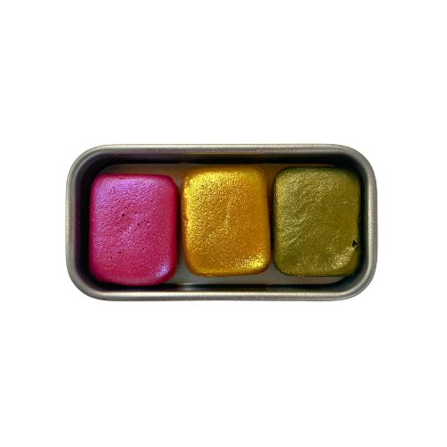 A Pop of Glow – Paleta de Acuarela Metalizadas @pigmento.y.moleta
