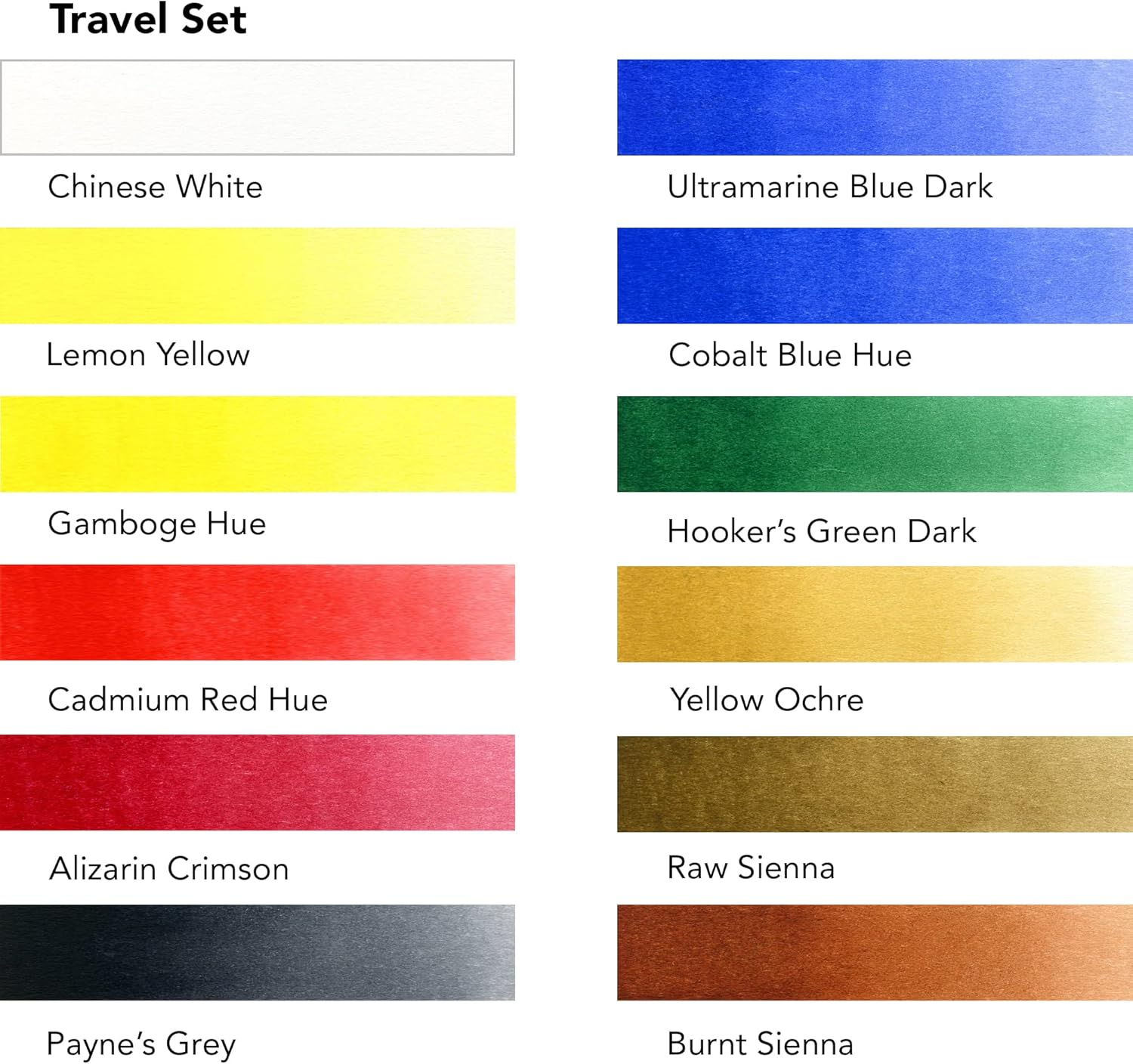 Travel Set Aquafine 12 colores